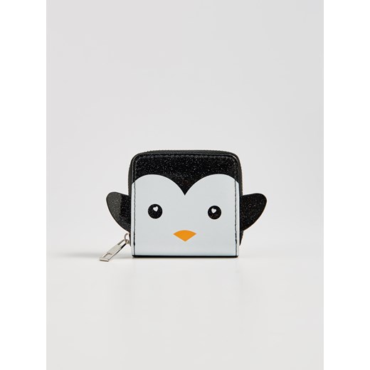 Sinsay - Portmonetka pingwinek - Czarny Sinsay  One Size 