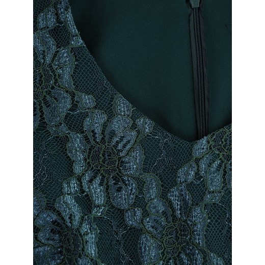 Koronkowa sukienka z szyfonową narzutką 14881, elegancki komplet wizytowy.