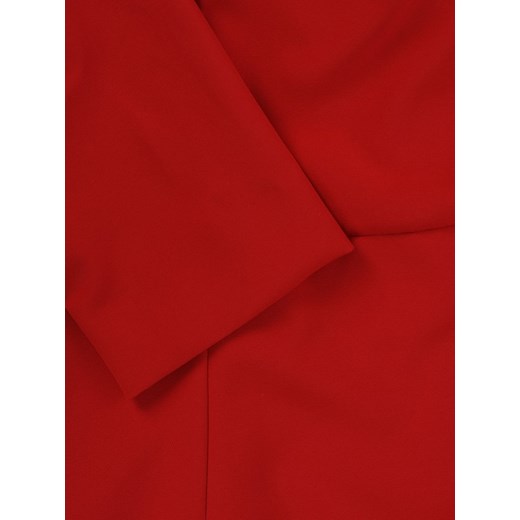 Sukienka wizytowa Kunegunda V, czerwona kreacja w oryginalnym fasonie.