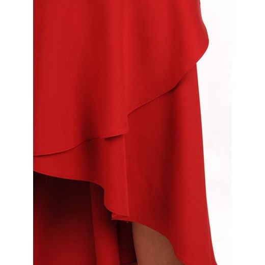 Sukienka Modbis z odkrytymi ramionami z dekoltem typu hiszpanka 