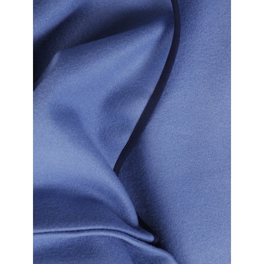 Kopertowy płaszcz z niebieskiej wełny 20179