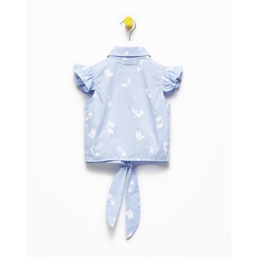 Odzież dla niemowląt Banana Kids niebieska w nadruki 