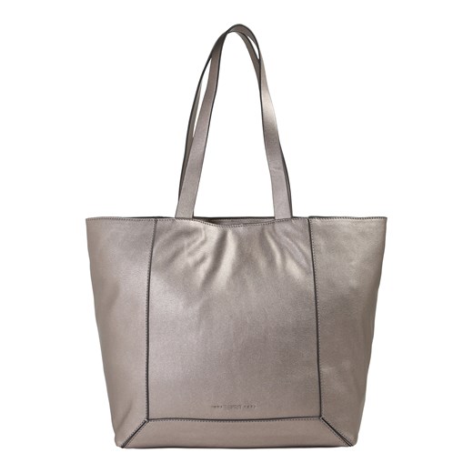 Shopper bag Esprit szara matowa na ramię duża bez dodatków skórzana 
