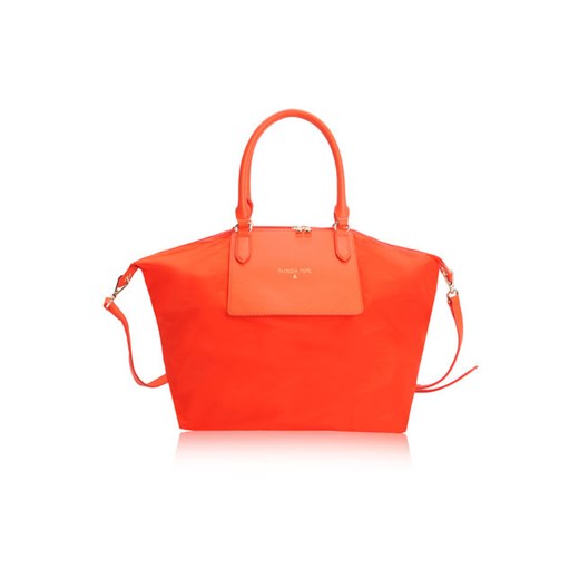 Shopper bag Patrizia Pepe czerwona bez dodatków duża 