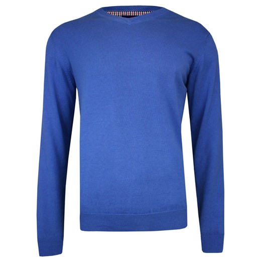 Adriano Guinari sweter męski niebieski 