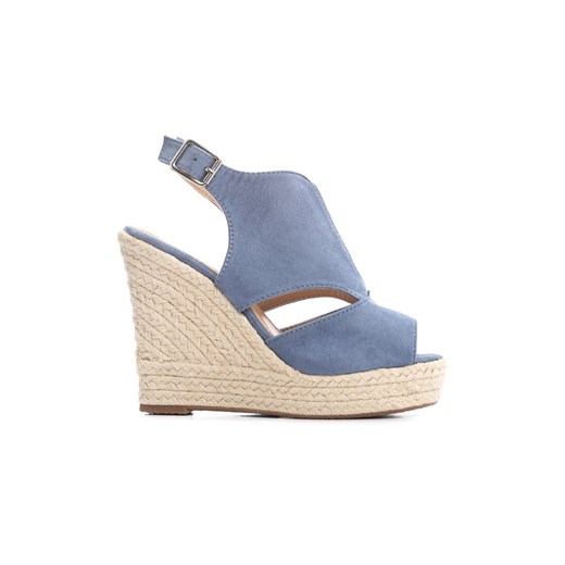 Espadryle damskie Renee na koturnie casual bez wzorów 