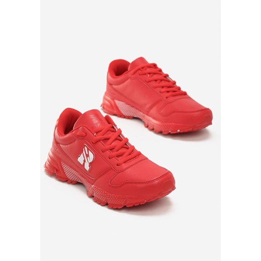 Renee buty sportowe damskie do fitnessu czerwone bez wzorów 