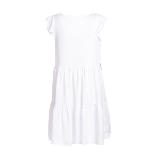 Sukienka Renee biała z dekoltem v mini bez rękawów casual 