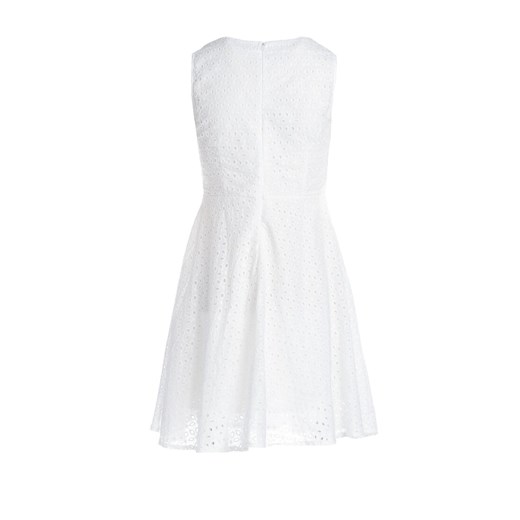 Sukienka Renee z okrągłym dekoltem mini biała bez rękawów oversize 