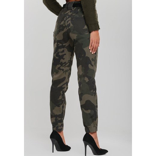Renee spodnie damskie moro w wojskowym stylu 