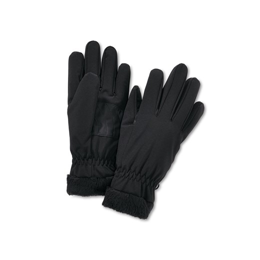 Czarne rękawiczki Tchibo eleganckie 