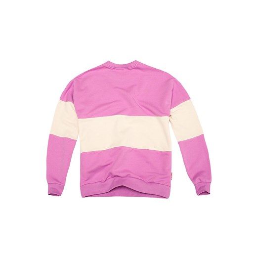 Bluza damska Plny Lala różowa z bawełny z napisami w stylu młodzieżowym