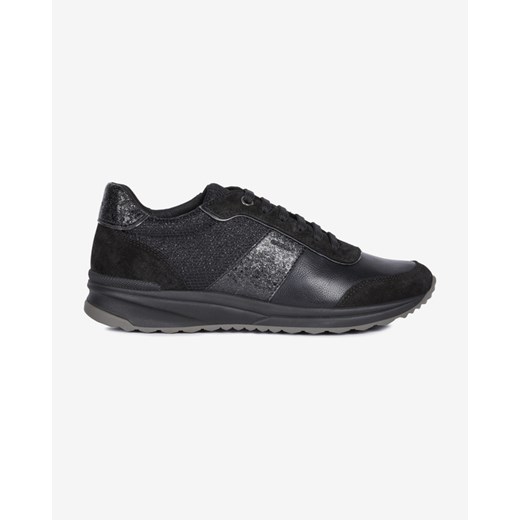 Sneakersy damskie Geox płaskie bez wzorów skórzane wiązane