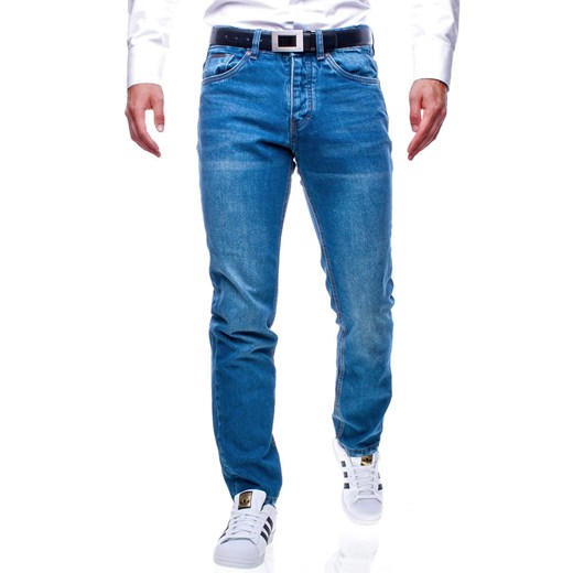 Recea jeansy męskie gładkie 