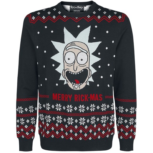 Rick And Morty - Merry Rick Mas - Christmas jumper - czarny   S 