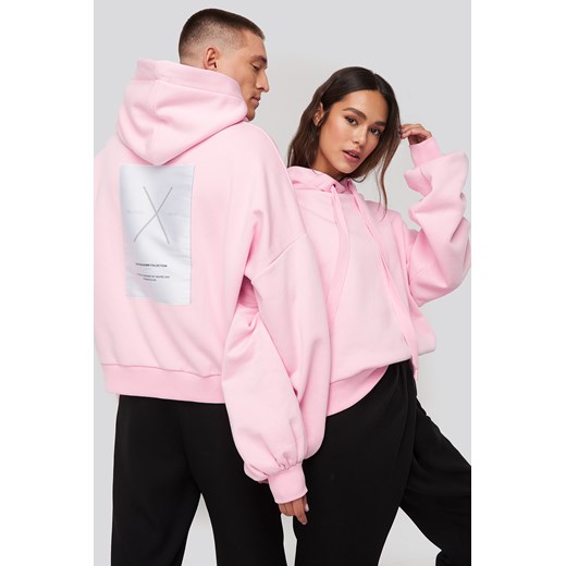 Danny Saucedo x NA-KD Dropped Shoulder Oversized Hoodie - Pink