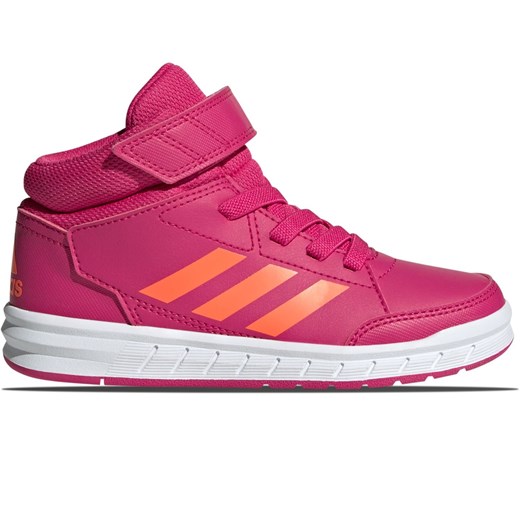 Buty sportowe dziecięce różowe Adidas Performance sznurowane 