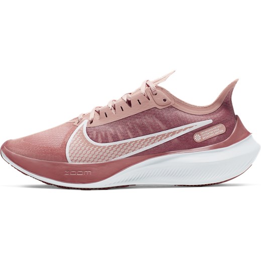Nike buty sportowe damskie zoom różowe na płaskiej podeszwie sznurowane 