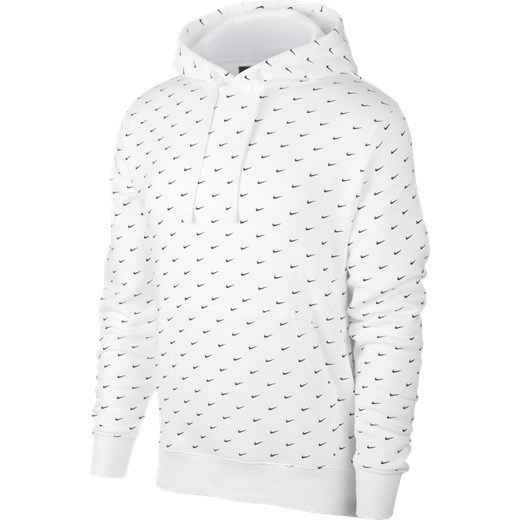 Bluza sportowa Nike biała w abstrakcyjnym wzorze 
