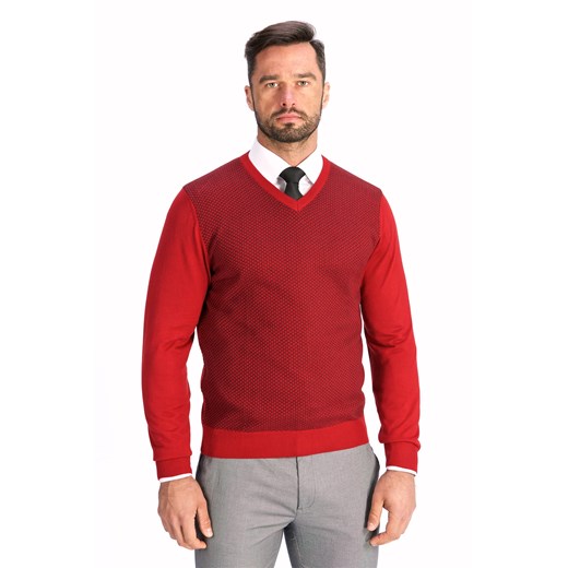 Lanieri sweter męski bawełniany bez wzorów 