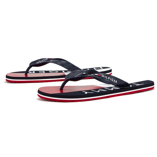 Buty Tommy hilfiger Stripe beach sandal > fm0fm02074 403