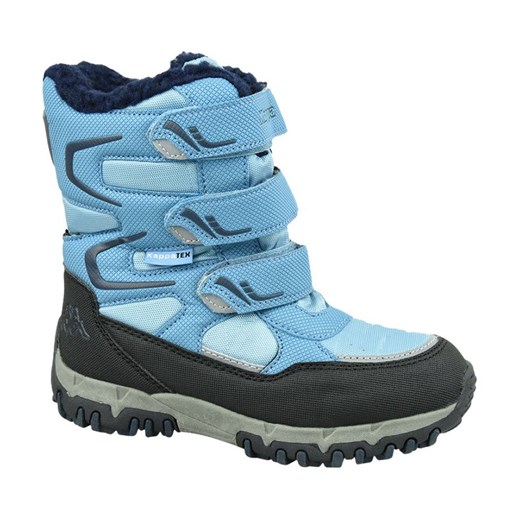 Buty zimowe dziecięce niebieskie na rzepy 