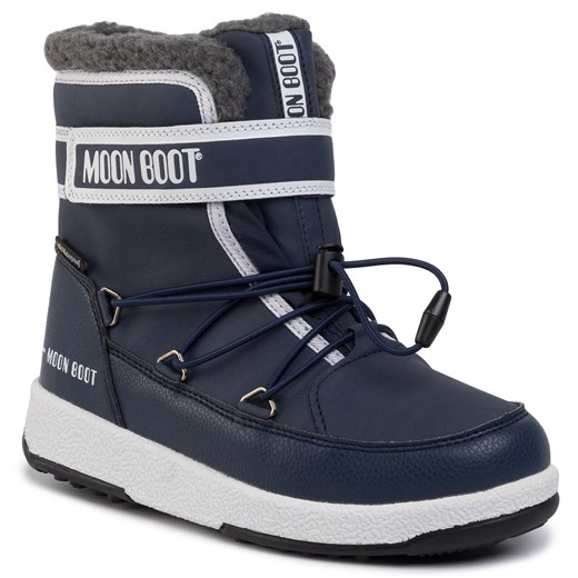 Śniegowce MOON BOOT - Jr Boy Boot Wp 34051600003 D Blue Navy/White Moon Boot  37 eobuwie.pl