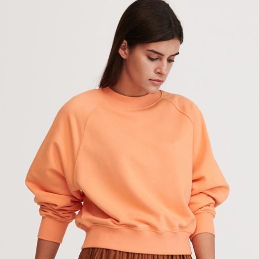 Bluza damska pomarańczowy Reserved krótka 