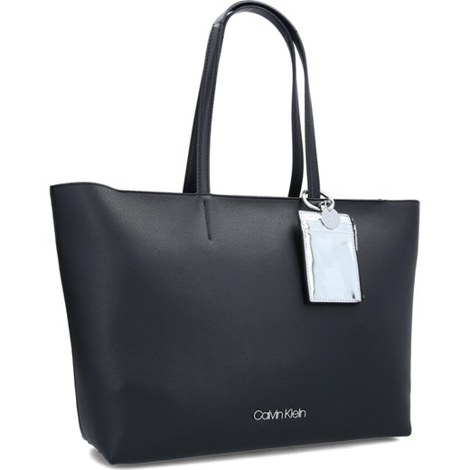 Shopper bag Calvin Klein duża bez dodatków na ramię 