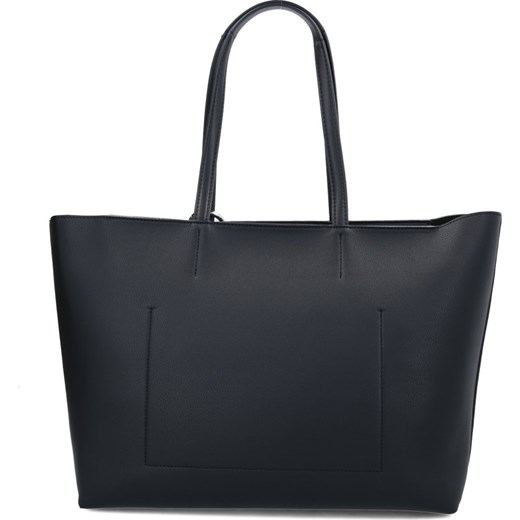 Calvin Klein shopper bag bez dodatków czarna matowa duża 