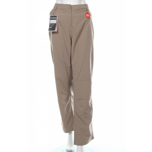 Spodnie damskie beżowe z aplikacjami  retro 