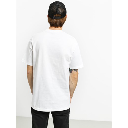Biały t-shirt męski Dgk z krótkim rękawem 