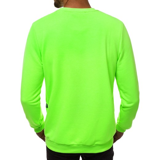 Zielona bluza męska Ozonee bez wzorów 