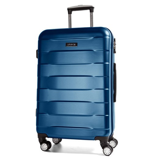 Walizka średnia M na 4 kółkach March Bumper - Komplet walizek na 4 kółkach March Bumper lux4u-pl niebieski aluminiowe