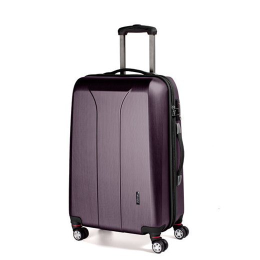 Walizka mała kabinowa na 4 kółkach March New Carat - Komplet walizek na 4 kółkach March New Carat lux4u-pl fioletowy aluminiowe