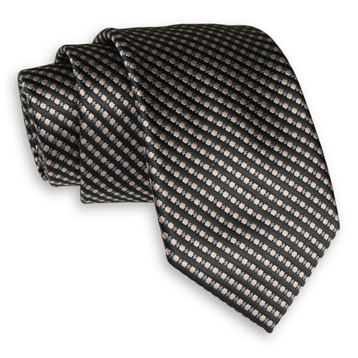 Krawat czarny Angelo Di Monti 