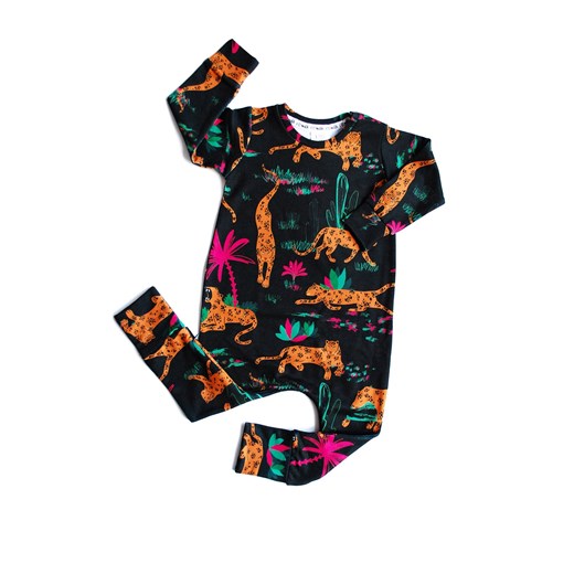 Romper dziecięcy print leopard safari 62/68 (3-6M) i love milk