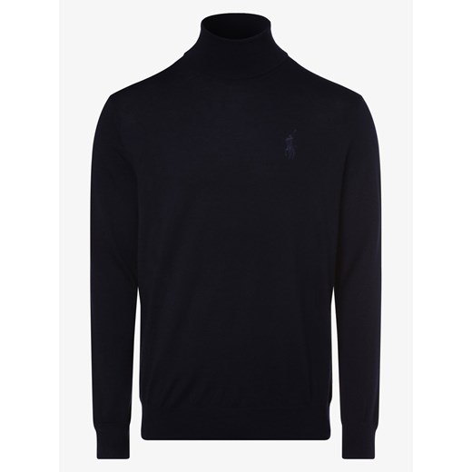 Polo Ralph Lauren - Męski sweter z wełny merino, niebieski  Polo Ralph Lauren XXL vangraaf