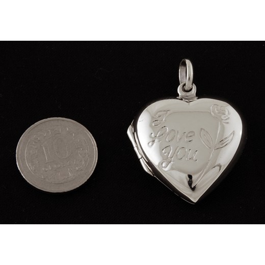 Wisiorek srebro 925, otwierane serce w0232 - 4,6g.