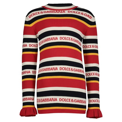 Sweter dziewczęcy Dolce & Gabbana z bawełny 