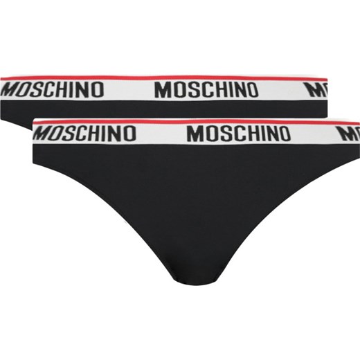 Majtki damskie Moschino Underwear casual z napisami 