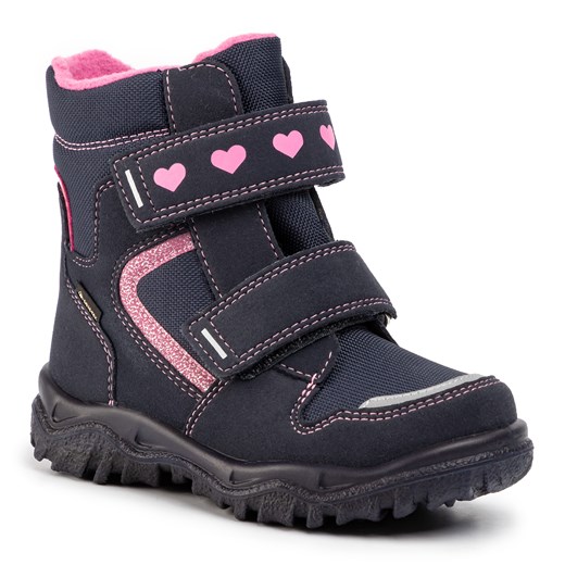 Buty zimowe dziecięce Superfit na rzepy śniegowce gore-tex na zimę 