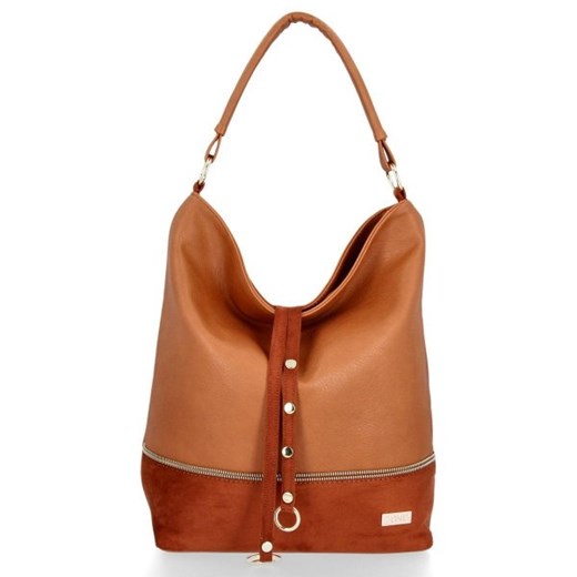 Shopper bag Conci duża na ramię ze skóry ekologicznej matowa 