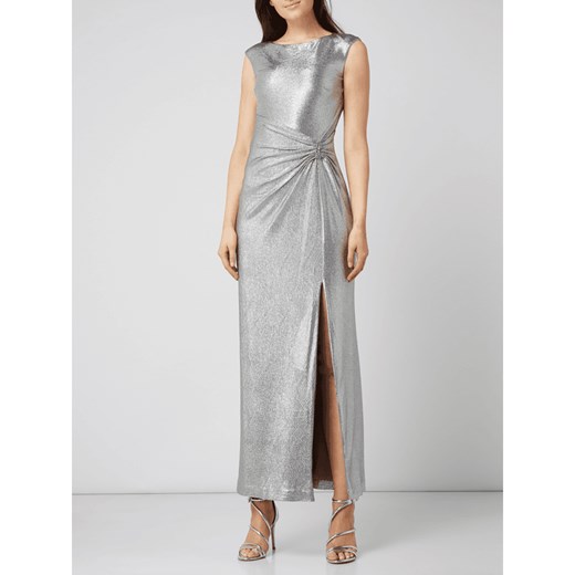 Ralph Lauren sukienka srebrna maxi elegancka 