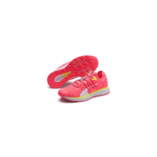 Buty sportowe damskie Puma do biegania na płaskiej podeszwie różowe wiązane z tkaniny 