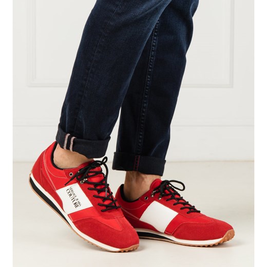 Buty sportowe męskie Versace Jeans czerwone wiosenne 