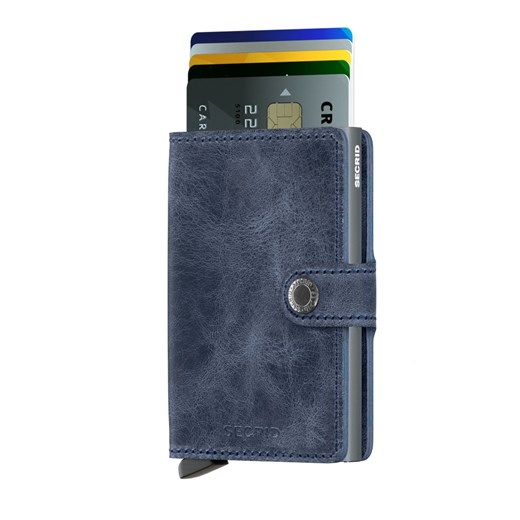 Secrid niebieski skórzana portfel Mini Wallet  Secrid  Differenta.pl