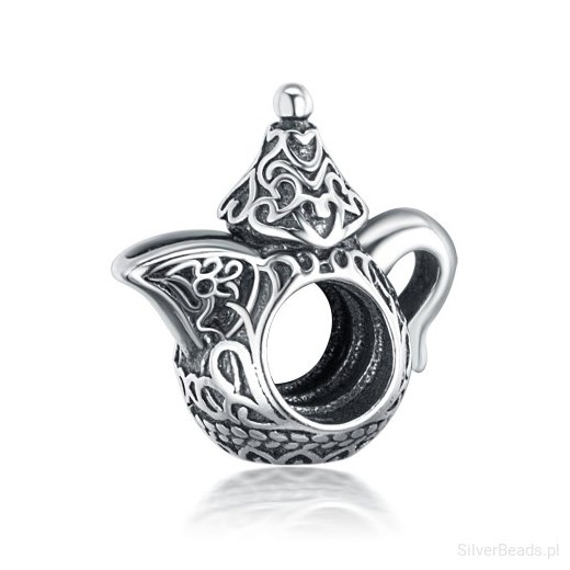 J015 Czajniczek charms beads koralik srebro 925 Silverbeads.pl   SilverBeads