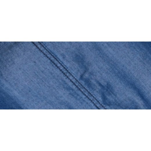 Sukienka niebieska Drywash prosta z długim rękawem mini z okrągłym dekoltem 