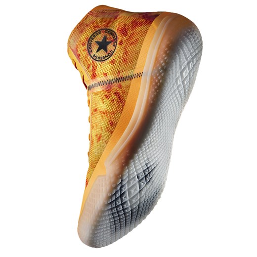 Buty sportowe męskie pomarańczowe Converse na wiosnę sznurowane 